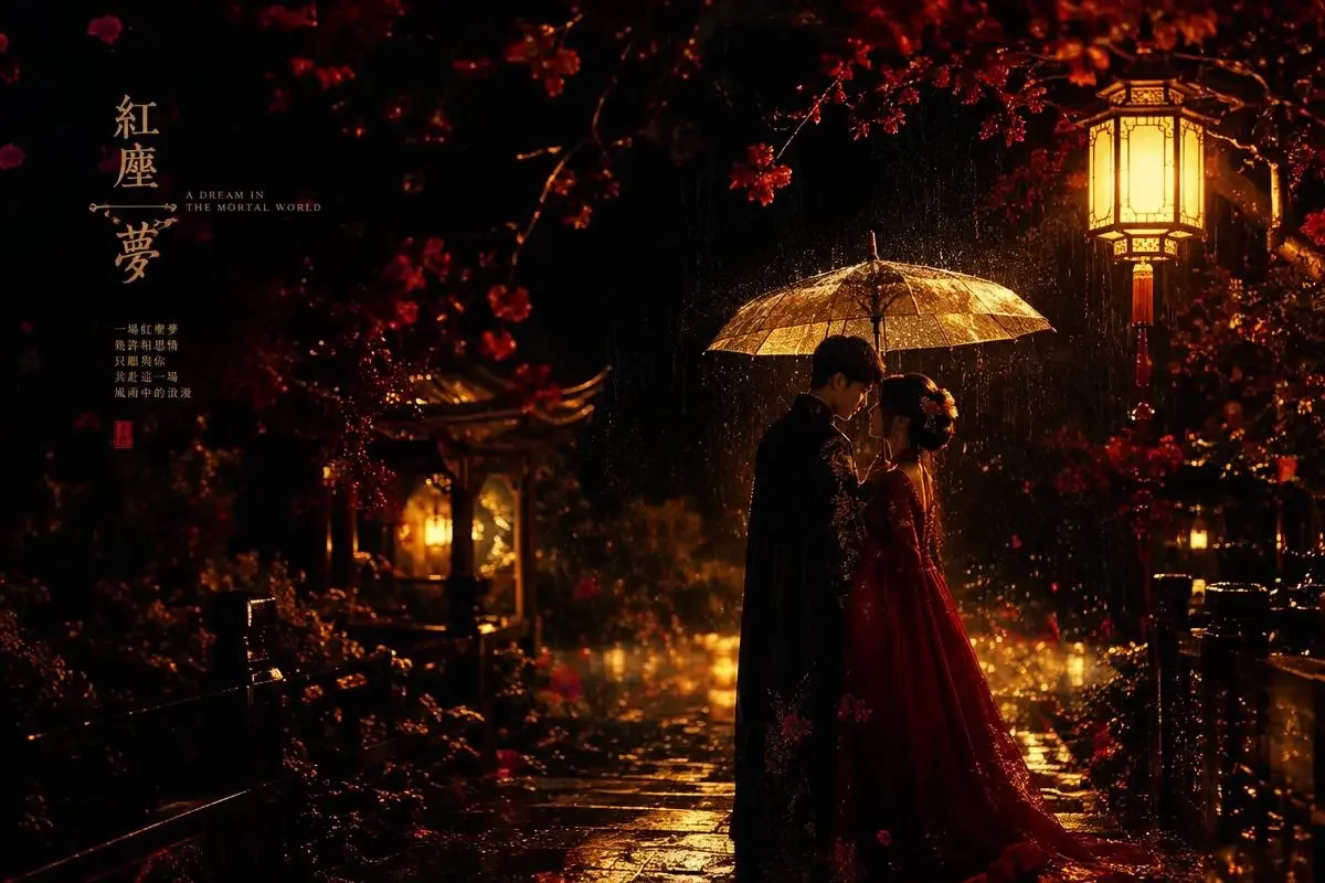 甜宠频道上新：《一钥钟情》雨夜撑伞片段出圈 - AI短剧在线热门话题资讯封面